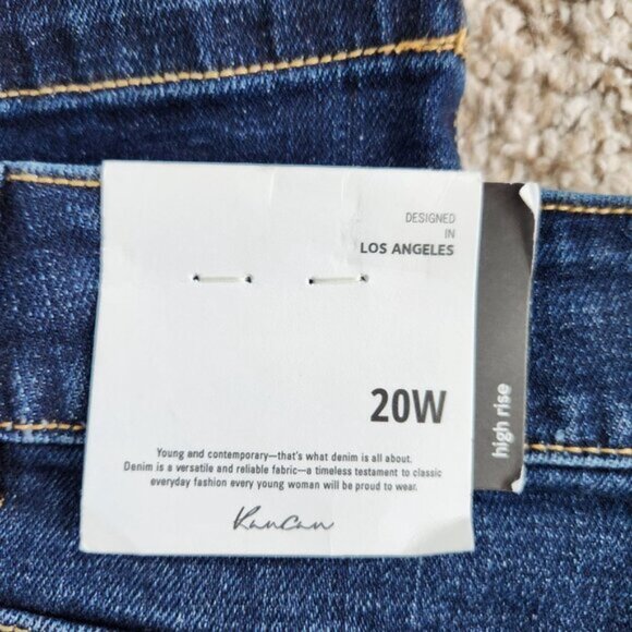 Kancan High Rise Dark Wash Blue Jeans - Picture 3 of 9